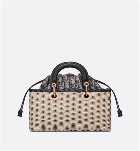 dior rattan makeup bag|medium dior bag.